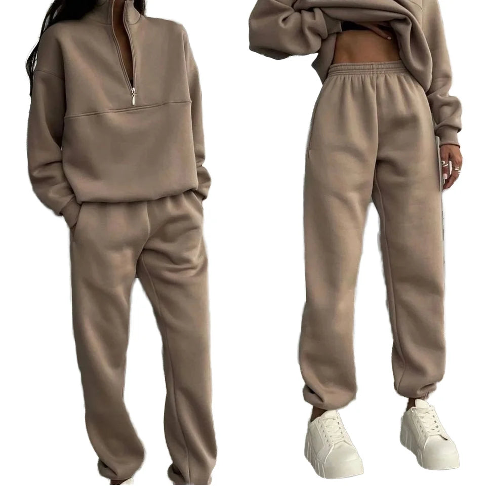 2024 Custom Tracksuits Pullover Hoodies and Jogger Set for Woman Workout Women's Hoodie Suit