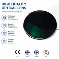 1.56 Index Photochromic Gray Blue Cut Glass Lenses Optical Polarized Photochromic Sunglasses Lens