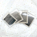 Custom Logo Private Label Plastic Box C Curl Lash Cluster Kit Fluffy Fan Eyelashes with Spikes