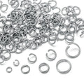 In Stock Stainless Steel Open Jump Rings Titanium DIY Jewelry Connecting Split Rings