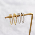 Aliexpress Customized Yellow Gold Earrings for Women Sterling Silver 925 Huggie Earrings