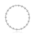 JINSE Hip Hop Cubic Zirconia Women Brass Material Clear Zircon Cross Link Chain Necklaces New Design for Men