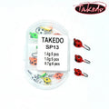 TAKEDO 15pcs Per Box SP13 0.7g 1g 1.4g  Luminous Winter Mini Lead Jig Fishing Jig Head Hook  Beetle Ice Lure Ice Fishing Jigs