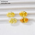 Starsgem Trending 1 Carat Oval Modify Brilliant Cut Hpht Cvd Vivid Yellow VS VVS Lab Grown Diamond Oval Yellow Diamond