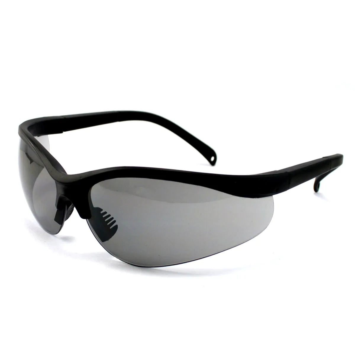 Highly Impact-Resistant Transparent Polycarbonate Lens Sports Sunglasses UV400 Eye Protection Safety Glasses with Black Frame