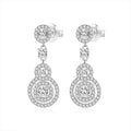 Trendy Fine Jewelry Cubic Zirconia Earrings Jewelry Women Drop Earrings