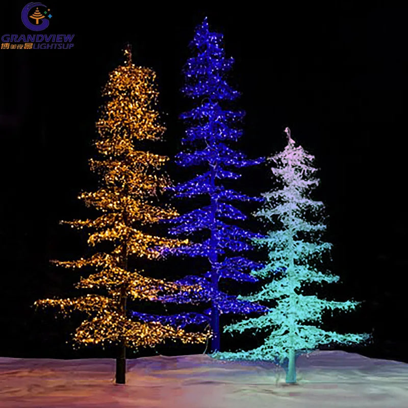 Outdoor Large Xmas Decorations LED Christmas Tree Shop Mall Motif Displays LED Tree Light