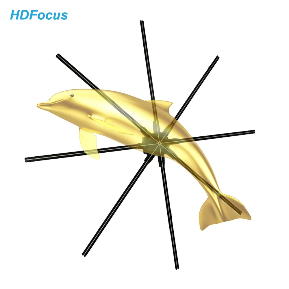 Big Size 180cm Christmas Decorating 3d Holo Advertising Display Outdoor Led Fan Holographic 3d Hologram Fan