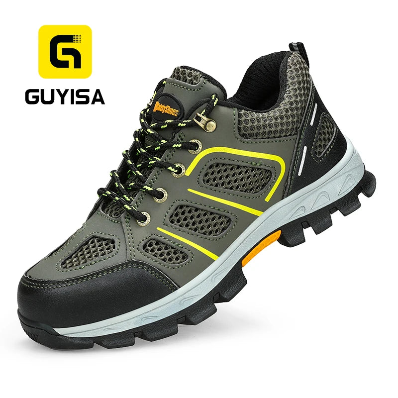 For Work Safety Shoes Steel Toe Non-slip Rubber Soles European Standard for Summer Winter Autumn Unisex