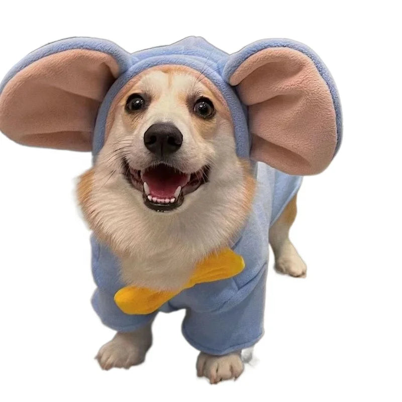 Corgi Clothing Pet Autumn and Winter Clothing Thick Warm Dog Clothing