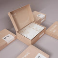 Kraft Corrugated Custom Logo Prime Branded Clothing Packaging Mailer Folders with Matt Lamination for Socks