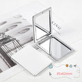Custom Print Blank PU Square Heart Rectangle Round Small Magnifying Mirror