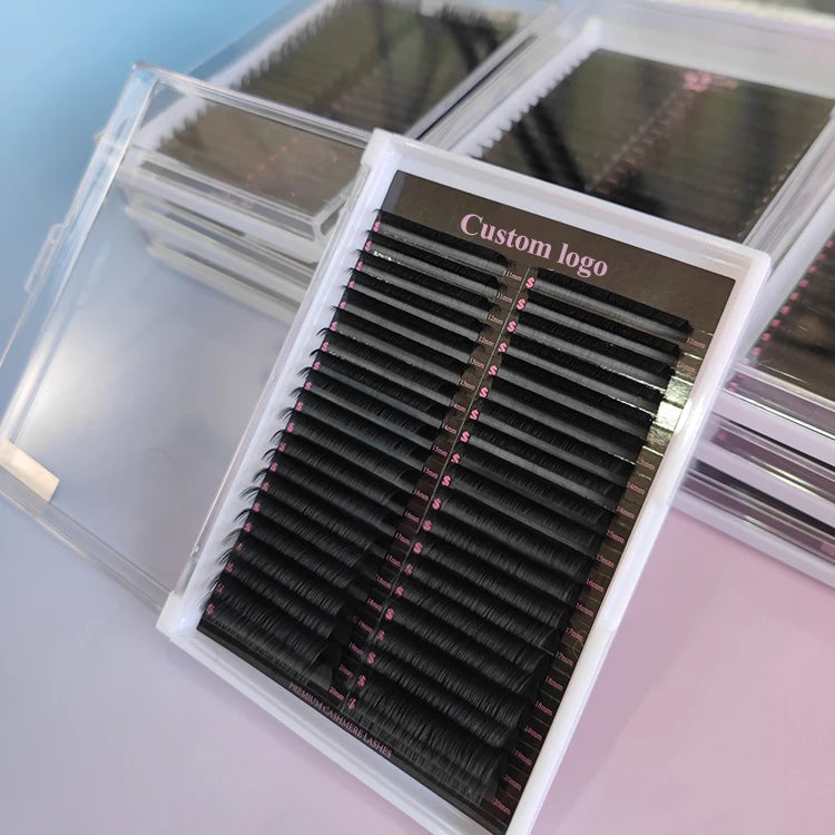 Cashmere Individual Mink Eyelash Vendor Acrylic Eyelash Extension Supplies Premium Lash Trays