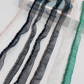 JFL038 Spot Snow Yarn Belt Millet Bead Lace Clothing Accessories Coat Hat Bag Headband Decoration Small Fragrance Style Ribbon