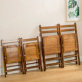 Wholesale Beach Wedding Event Party Wimbledon Brown Wood and Resin Folding Chair for Decoration