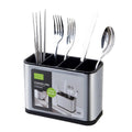 Kitchen Utensil Holder Stainless Steel Cutlery Bucket Drying Rack Flatware Holder Sinkware Caddy Countertop Organizer