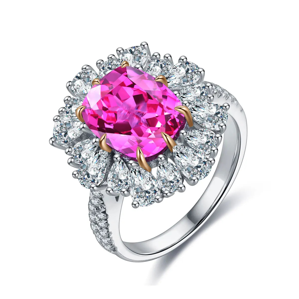 Sterling Silver 925 Rings Lab Grown Sapphire Accessories Women Rings Wholesale Rings Price