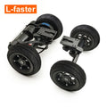 6 Inch Hollow Out Aluminium Alloy Hub Wheel Electric Skateboard Belt Drive Truck Conversion Kit with 36V Dual Motor