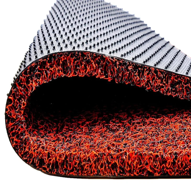 Washable Dust Control PVC Coil Roll Mat Spaghetti Carpet Vinyl Loop Mat Coil Cushion