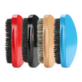 Abeis Wholesale Curved Wave Brushes Men Soft or Medium Hard Boar Bristle Wood 360 Wave Brush