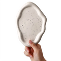 Creative Silver Plated Ceramic Tray for Luxury Jewelry Storage Make-Up Display Tableware for Living Room or Bathroom