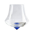 Custom logo Lead-Free Crystal Rolling Tumbler Stemless Unique Colored Cone Bottom Wine Glass Whiskey Glass