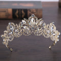 Luxury Gorgeous Baroque Beauty Rhinestone Crown Headband for Bridal Hair Accessories Wedding Accesorios Mujer