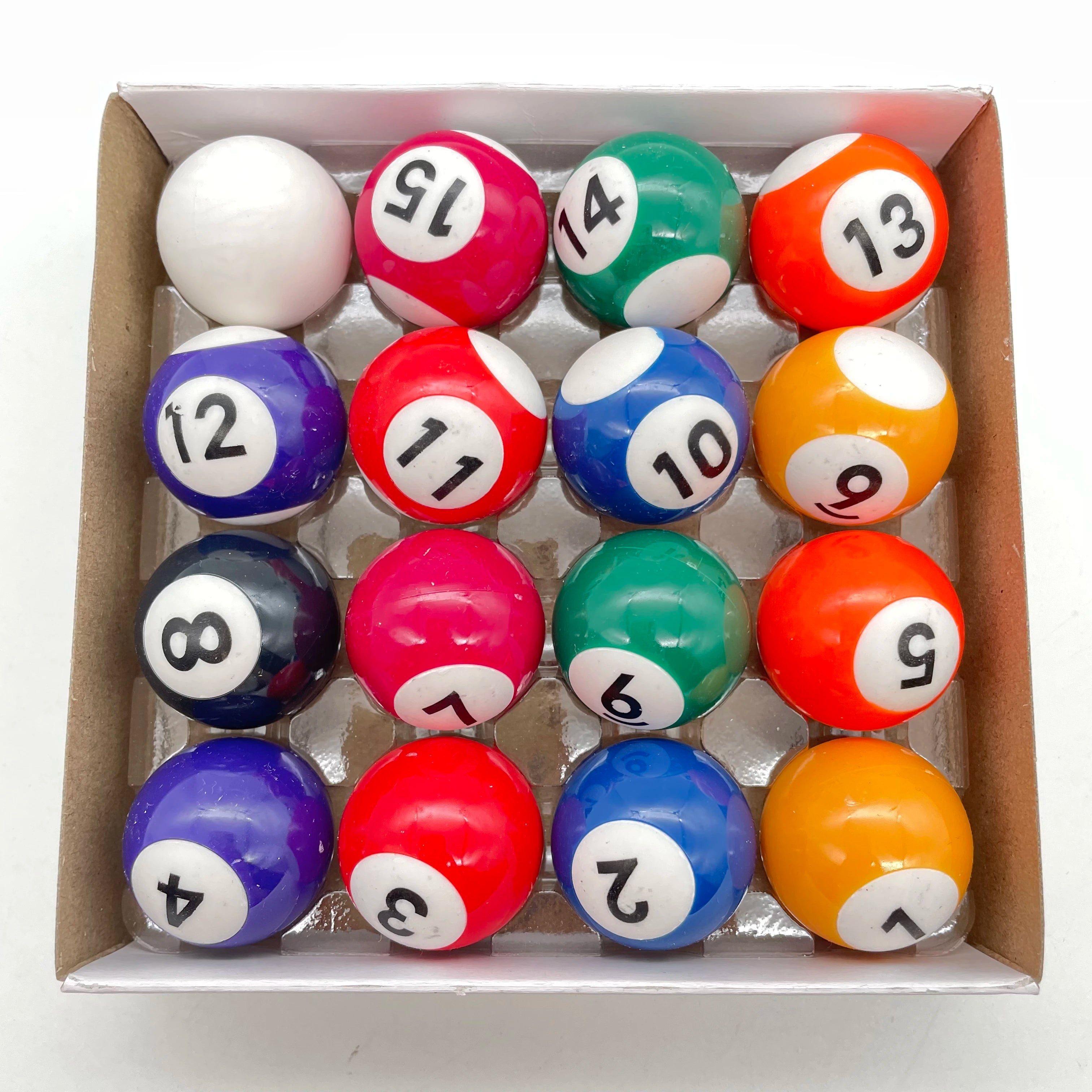 New Upgrade16-Ball Customizable 25.4mm Resin Crashworthiness Smooth Snooker Pool Balls Set