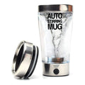 Hot Selling 2AAA Battery Automatic Electric Stirring Coffee Mug Double Layer Stainless Steel Self Stirring Coffee Mugs 400ml