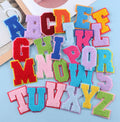 Wholesale Custom Iron on Letters Garment Applique Fabric Badges Alphabet Letter Chenille Patches for Hat