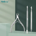 Nailpop Silver Stainless Steel Nail Clipper Manicure Pedicure Trimmer with Pusher Dead Skin Scisor Nipper Cuticle Fingers Tool
