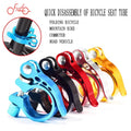Wholesale Quick Disassembly Clamp for Bicycle Rod Seat Tube Aluminum Alloy Fixed Tube Clamp Dead Fly Lock Mountain Road Car