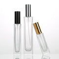 Wholesale 5ml 10ml Square Transparent Glass Perfume Sample Atomizer Tester Mini Empty Screw Cap Oil Packaging