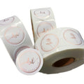 Waterproof Adhesive Sticker Label Roll Durable Paper Vinyl for Packaging for Candle Craft Use Custom Logo Brand Printing