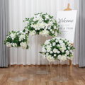 Factory Wholesale  Artificial Silk Flower Ball for Wedding Centerpiece Decoration Table Decor Event Ornament