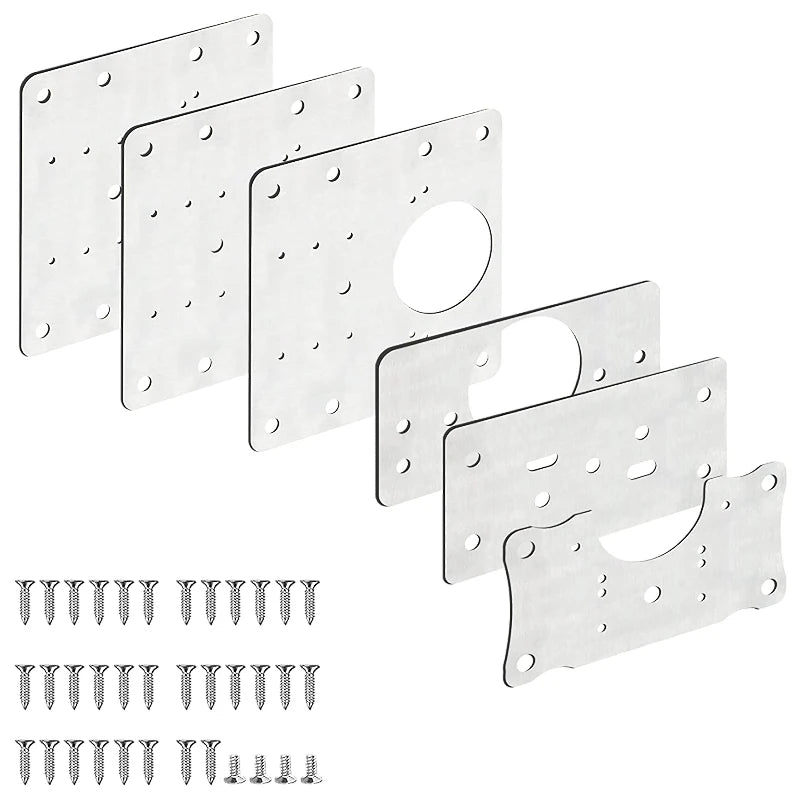 Stainless Steel Hinge Fixing Plate Cabinet Door Repair Plate Repair Artifact Hinge Repair Plate