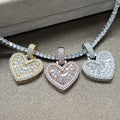 925 Sterling Silver Iced Out Moissanite Jewelry Vvs1 Diamond Moissanite Pendant Necklaces for Men Women