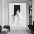 Hotel Artwork Supplier Decorative Painting and Simple Factory Custom Size Modern Design Abstract Canvas Printed Black and White