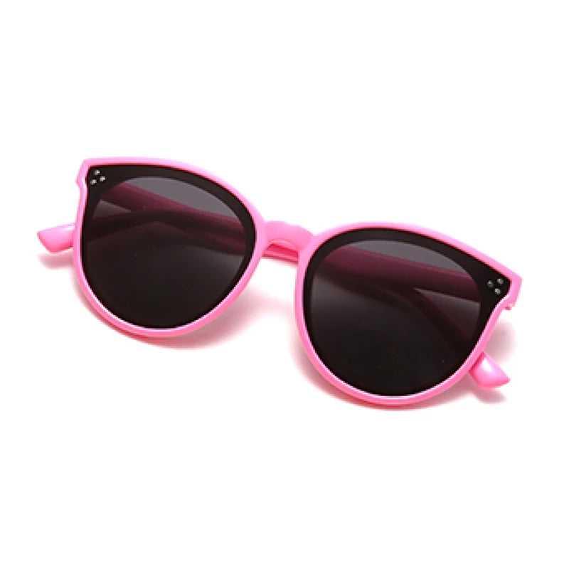 Hot Sale High Grade Quality Flexible Silicone Kids Sun Glasses Polarized Baby Boy Sunglasses with White PC Frame and Tac Lenses