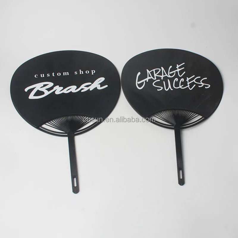 2024 Hot Sale Cheap Custom Uchiwa Fan Round Plastic Hand Held Fan for Advertising Gift