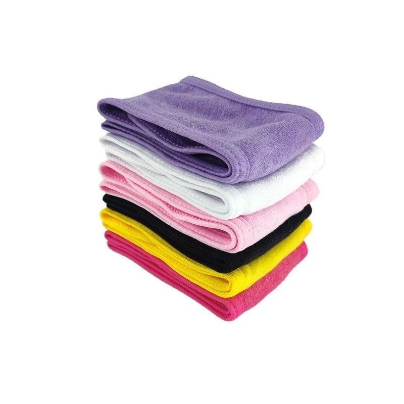 Custom Facial Makeup Head Wrap Washing Face Skincare Microfiber Headband Hair Towel Terry Cloth Shower Hair Band Spa Headbands