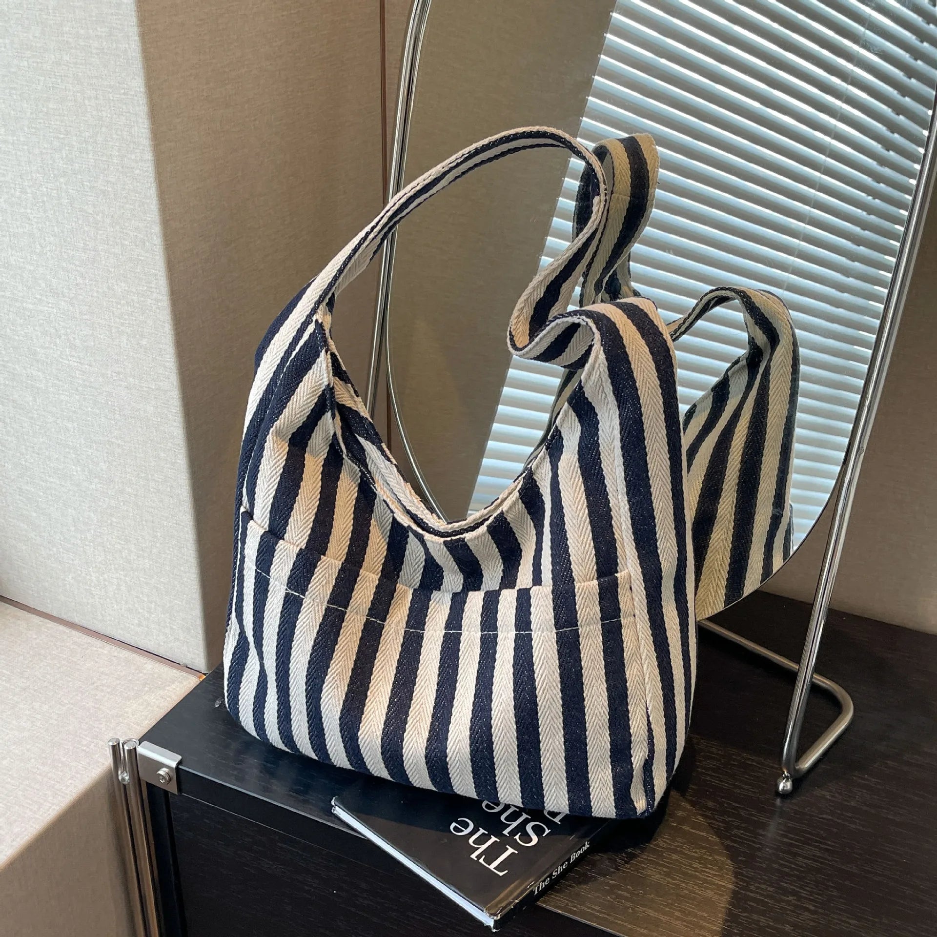 Customized Eco-Friendly Cotton Canvas Tote Bag With Rope Handle Recyclable Personalized for Promotions Featuring Logo Printing