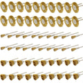 40pcs Rotary Tools Accessories for Die Grinder 2.35mm/3mm Shank Polish End Brushes Stainless Steel Brass Polishing Wheel Brush