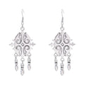 Vintage Bohemian Teardrop Earrings for Women Handmade Drop Earrings with Carved Totem Made of Zinc Alloy