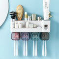 Factory Wholesale Luxury Modern Design Magnetic Toothbrush Holder Wall Mounted with Boxed Toothpaste for Hotels