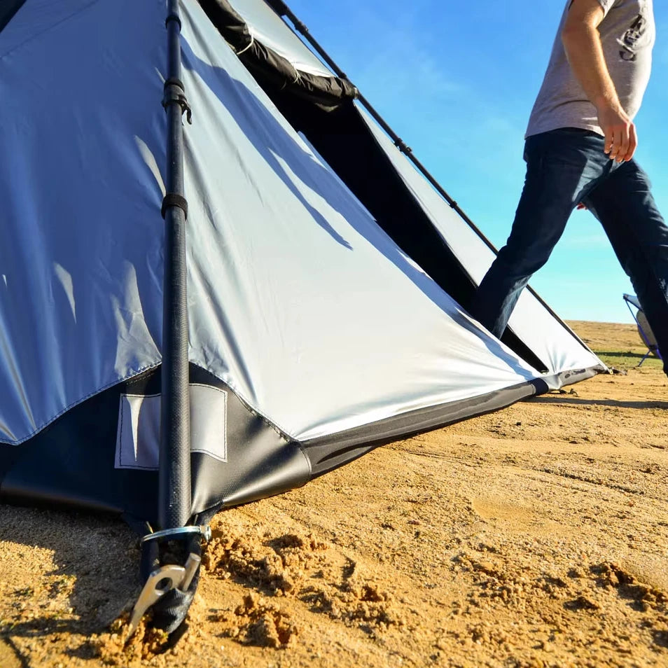 CNER Height Tent Telescopic Poles/outdoor Adjustable Telescopic Awning Tent Poles with Clamps