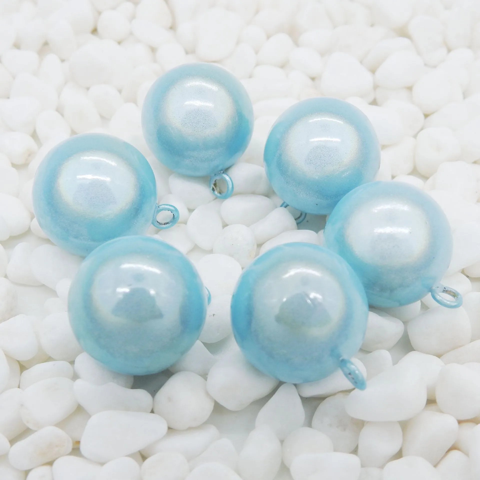 Wholesale Brass Bell Christmas Ornament Round Dreamy Loose Beads Diy Bells