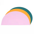 Placemat Tables Design Semicircle Shaped Non Slip Silicon New Silicone Heat Resistant Table Mats