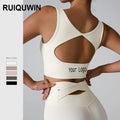RUIQUWIN Wholesale Custom Women Sports Push up Bra Seamless Quick Dry Sports Fitness Tank Tops High Impact Sport Bra for Women