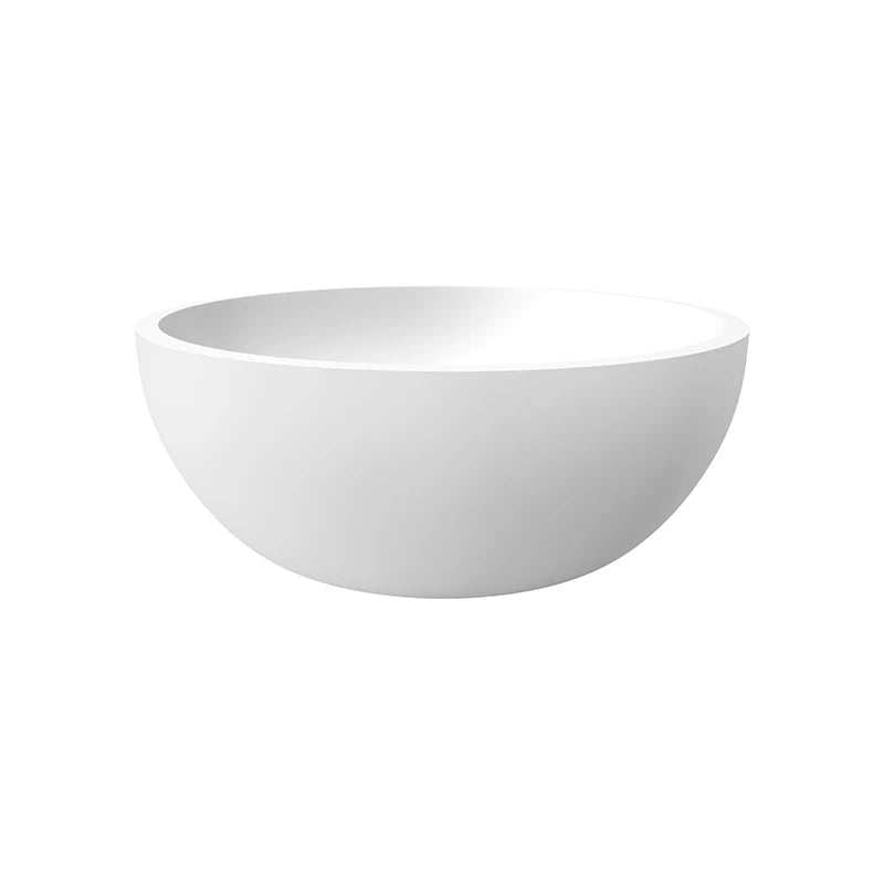 Modern round Oval Design Solid Surface Counter Wash Basin Handwash Sink Mount Installation with Polished Finish for Bathroom